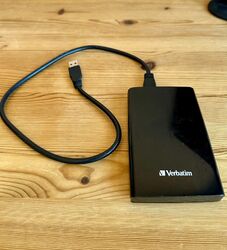 Verbatim Store 'n' Go SuperSpeed 1 TB Schwarz Externe USB Festplatte Win Mac ✅