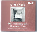 Georges Simenon  Die Verlobung des Monsieur Hire  Hörbuch 4 CD  Benno Fürmann