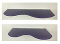 Wandregal Glas ESG 80 oder 50cm Lila WELLE Design mit Profil silbern Regal Board