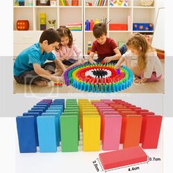 Domino Spiel Kinder 1080 teilig Dominosteine Holz Spielzeug ab 3 Jahre Bausätze.