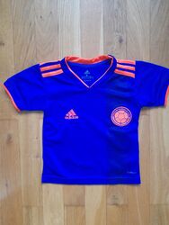Kolumbien Fußball Trikot Adidas  Kindergröße 4, Blau, Rot, WM, Südamerika 