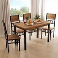 Essgruppe Bartisch Esstischset mit 4 Stühlen Küchentisch Esszimmertisch 120cm