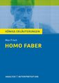 Max Frisch | Homo faber. Textanalyse und Interpretation | Taschenbuch | Deutsch