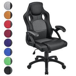 Gamingstuhl Bürostuhl Schreibtischstuhl Drehstuhl Racing Sportsitz Juskys®9 Farben ✔️120kg ✔️ Modernes & ergonomisches Design ✔️