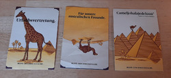 Camel, 3 Postkarten, Anfang 90er