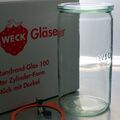 6 WECK Einkochgläser Zylinderglas 1,5 ltr. - Auswahl Zubehör - Versand Kostenlos