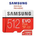 512GB Samsung EVO Plus Micro SD SDXC Speicherkarte Class 10 UHS-I Memory Card