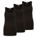 Vero Moda Damen 3er Pack Tank Top Lang Shirt Stretch Basic Longtop Damenshirt 