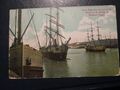 Postkarte Getreideschiffe aus allen Teilen der Welt im Hafen von Portland Oregon 1911