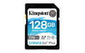 Kingston Canvas Go! Plus 128 GB SDXC, Speicherkarte schwarz, UHS-I (U3), Class 1