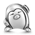 MATERIA Bead Pinguin tanzend 925 Sterling Silber antik