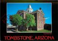 Bild Postkarte_ Grabstein, Arizona, das ursprüngliche Cochise County Gerichtsgebäude