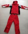 Skianzug 44 Herren rot Alex Schneefang Skihose Skijacke Kapuze 