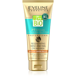 EVELINE BIO Argan & Kakaobutter Regenerierende Hand- und Nagelcreme-Maske, 100 .