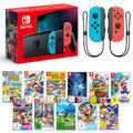 Nintendo Switch Konsole Spielkonsole Set mit Joy-Con bis 4 Spieler Top Spiele