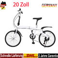 Gebraucht 20Zoll Wei Faltrad Klappfahrrad 6Gang Klapprad Faltrad Folding Fahrrad
