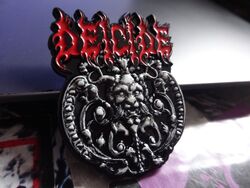 Deicide Metal Pin Badge 3D Death Metal Malevolent Creation Suffocation