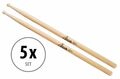 5 Paar XDrum SD1 Hickory Drumsticks Drum Sticks Trommel Stöcke Schlagzeug Wood