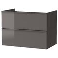 GODMORGON Mobile 801.809.93 lucido grigio 80x47x58 LAVABO IKEA sospeso appoggio