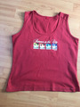 Damenshirt Trägershirt v Esprit rot T-Shirt Baumwolle Summershirt Sommertop Gr L