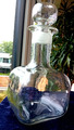 große Glas Karaffe - Whiskey Karaffe - dekorativ - Höhe 25 cm - Breite 12 cm