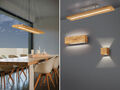 Coole LED Wandlampen Deckenlampen & Pendelleuchte mit langem schmalen Holzbalken