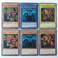 6x Götterkarten Obelisk Slifer Ra Legendary Decks 1+2 Ultra Rare Yugioh deutsch