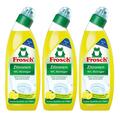 3x Frosch Zitronen WC-Reiniger 750 ml - Kalklösend mit Zitrone