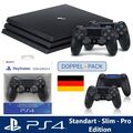 2xOriginal PS4 Playstation Controller Dual Shock 4 V2 Wireless DualShock Schwarz