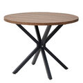 Runder Esstisch Küchentisch - Loft Style Tisch mit Metallbeinen Industrieller