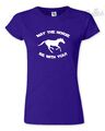 T-Shirt May The Horse Be With You Mädchen Frauen Männer Kind Reitställe Geschenk
