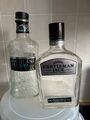 Empty Jack Daniels Gentleman Jack Flasche und Highland Park 10 Flasche