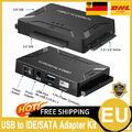 USB 3.0 zu IDE SATA Externe Konverter Adapter für 2.5/ 3.5 HDD SSD EU Plug