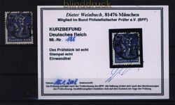 dt. Reich Mi # 188 gestempelt Kurzbefund Weinbuch BPP (44776)