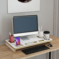 [en.casa] Monitorständer Schreibtischorganizer Monitorerhöhung Tischaufsatz Weiß