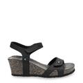 Panama Jack Julia B1 Keilabsatzsandalen schwarz Leder Sommer Wandern lässig