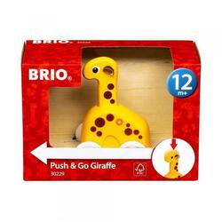 Brio Kleinkindwelt Holz Rollspielzeug Push & Go Giraffe 30229
