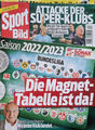 SPORT BILD Magnettabelle 2022/23 incl. Zeitschrift Magnettafel Bundesliga