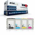 4x Premium Tintenpatronen für HP OfficeJet-Pro-K-8600-DN H - Proline Print Serie