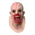 Gruselige Zombie-Maske aus Latex für Halloween, Kopfbedeckung mit voller Kopfbe