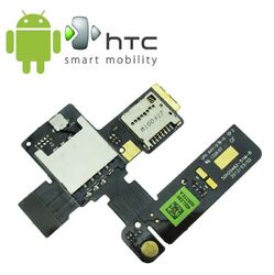 Orig. HTC One V G24 T320e SIM + SD Karten Leser Slot Flex Card Reader + Mikrofon