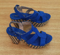 Tamaris Damen Sandalette 37 blau