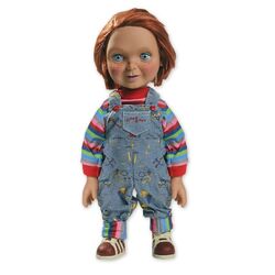 DELUXE Chucky Puppe Good Guy 15" Talking Figur Horror 38cm Sound Mezco Pupet NEU