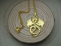 ✅ Halskette Golden + Anhänger goldener Drachen, dragon, Kette: 46 cm       ⭐⭐⭐⭐⭐