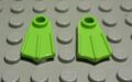 Lego Figur Zubehör Taucherflossen lime Hellgrün 2 Stück                  (587 #)