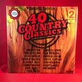 VERSCHIEDENE 40 Country Classics 1979 UK Doppel Vinyl LP Johnny Cash Willie Nelson