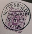 GA / PK von Mittenwalde nach Teupitz vom 23.8.89 KOS MITTENWALDE (MARK) V/1 **