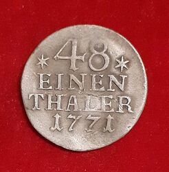 1/48 Taler, 1771, Preußen, Friedrich II.