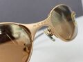 Fossil Sonnenbrille Herren Damen Verspiegelt Rund Oval Gold Cool Shade 90er