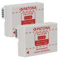 2 x Patona-Akku für Canon EOS 550D, 600D, 650D, 700D - LP-E8 - 950mAh